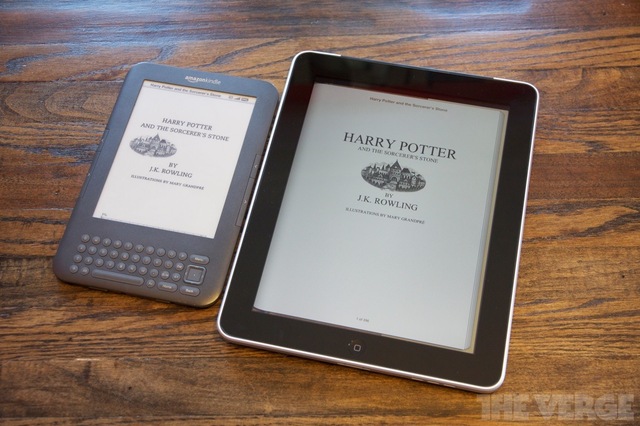 Harry Potter series in e-book form.