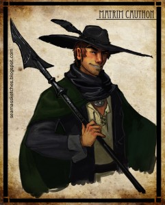 Mat Cauthon from Robert Jordan's The Wheel of Time, painted by Seamas Gallagher.