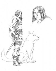 Jon Snow from the comic adaptation of GRRM's A SONG OF ICE AND FIRE
