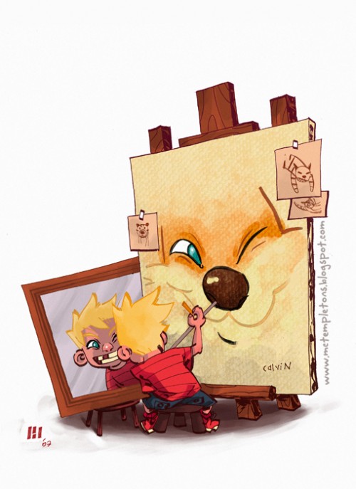 Calvin and Hobbes by Jaime Posadas