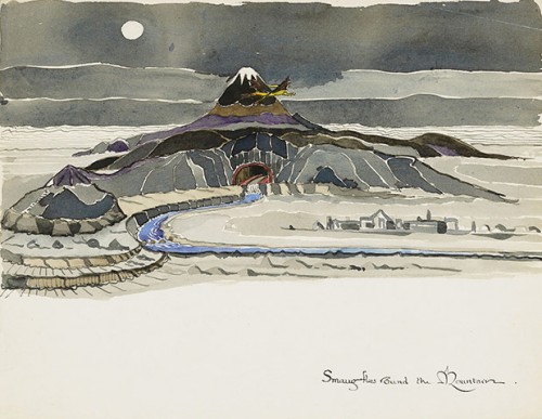 Never Before Seen Tolkien Illustrations from THE HOBBIT