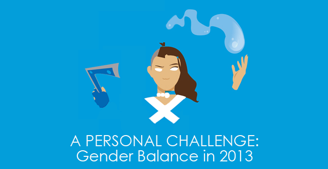 A Personal Challenge: Gender Balance in 2013